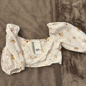 Floral crop top